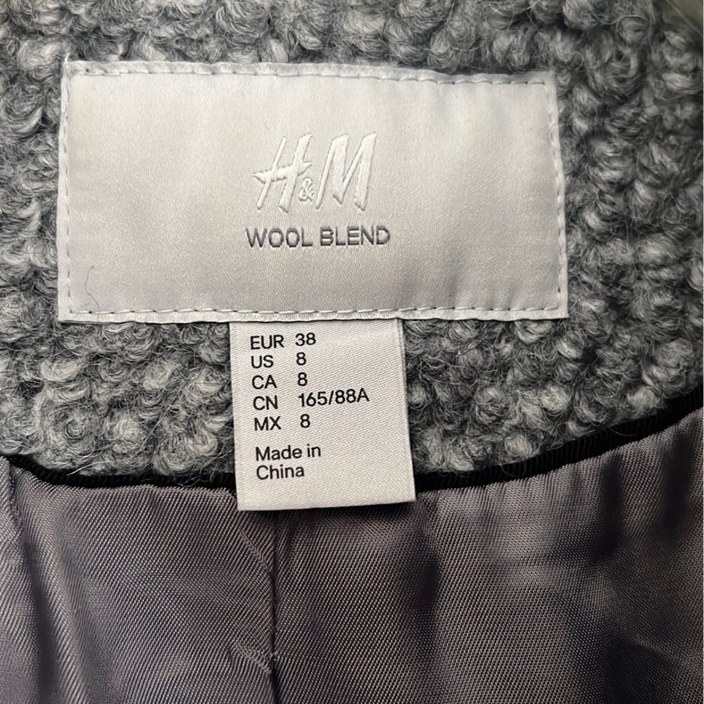 Wool blend French coat gently used size 8